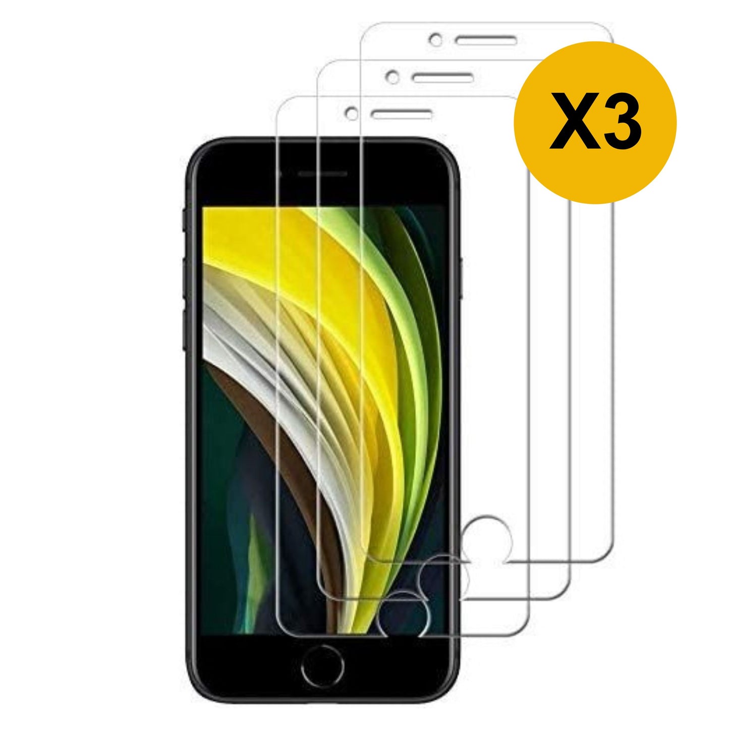 Pack 3 verres trempés iPhone SE2